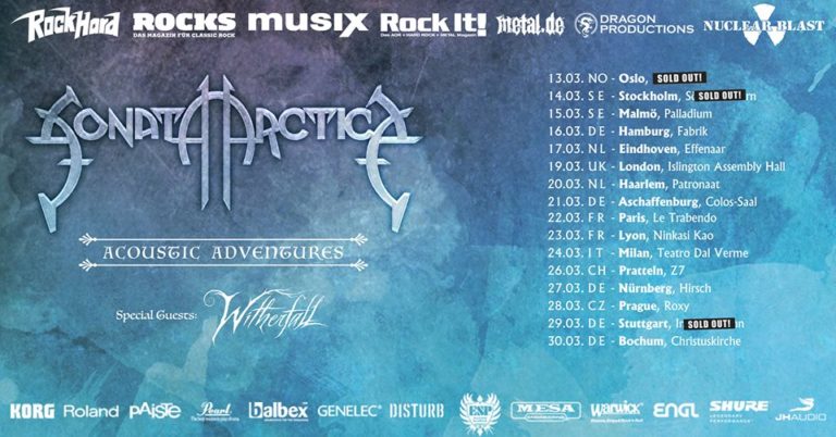 Sonata Arctica – Acoustic tour 2019 + Witherfall – Paris (Trabendo), 22.03.2019