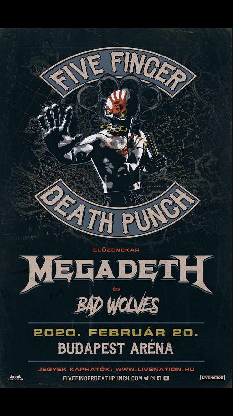 FIVE FINGER DEATH PUNCH, Papp László Sportaréna, Budapest, 20.02.2020. FIVE FINGER DEATH PUNCH, Papp László Sportaréna, Budapest, 20.02.2020.
