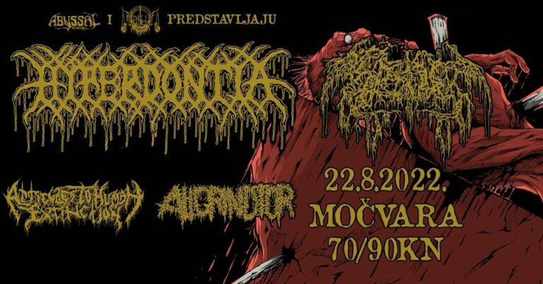 Hyperdontia;  Septage;  Aligrindtor;  Attitudes to Human Extinction, Klub Močvara, Zagreb, 22.08.2022.