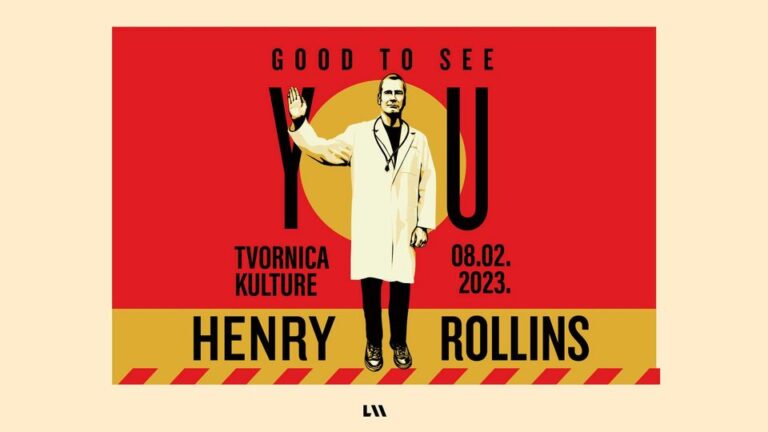 HENRY ROLLINS, Tvornica Kulture, Zagreb, 8.2.2023.