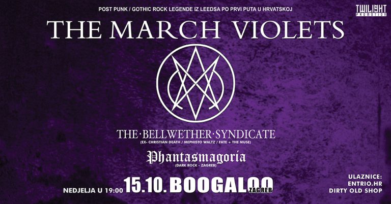 THE MARCH VIOLETS, THE BELLWETHER SYNDICATE, Zagreb 15.10.2023 Boogaloo THE MARCH VIOLETS, THE BELLWETHER SYNDICATE, Zagreb 15.10.2023 Boogaloo