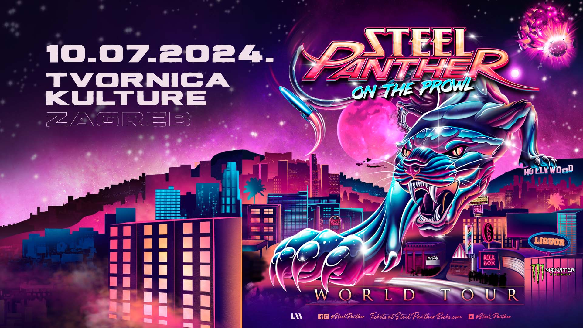 STEEL PANTHER Zagreb, Tvornica kulture 10.07.2024 PH Pit