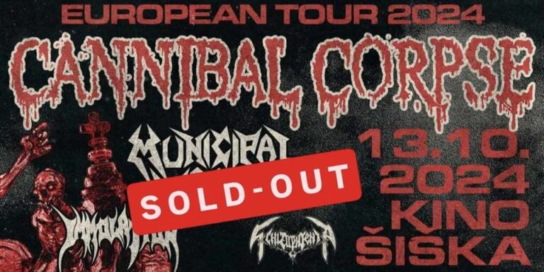 Cannibal Corpse, Municipal Waste, Immolation, Schizophrenia, Kino Šiška, Ljubljana, 13.10.2024 Cannibal Corpse, Municipal Waste, Immolation, Schizophrenia, Kino Šiška, Ljubljana, 13.10.2024