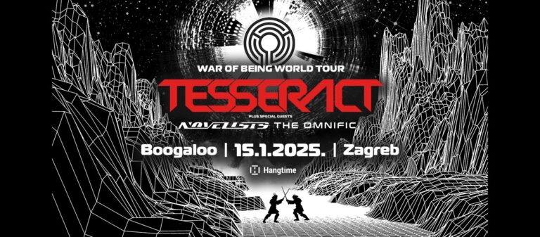 TESSERACT, Novelists, The Omnific, Boogaloo, Zagreb, 15.1.2025 TESSERACT, Novelists, The Omnific, Boogaloo, Zagreb, 15.1.2025
