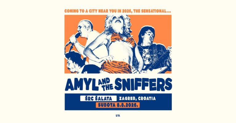 AMYL AND THE SNIFFERS, ŠRC Šalata, Zagreb, 8.8.2026