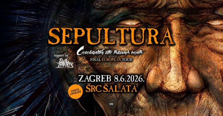 SEPULTURA, ŠRC Šalata, Zagreb, 8.6.2026