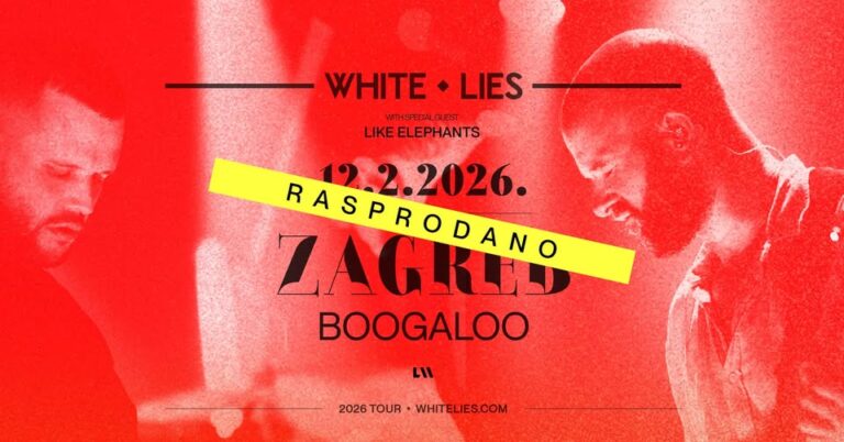 WHITE LIES, Boogaloo Zagreb, 12.2.2026 – SOLD OUT