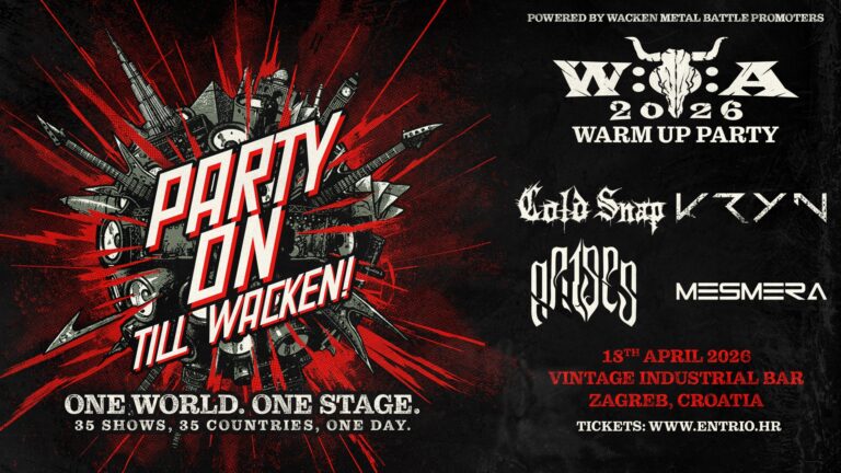 WACKEN OPEN AIR, warm up – Zagreb Vintage industrial Bar, 18.04.2026