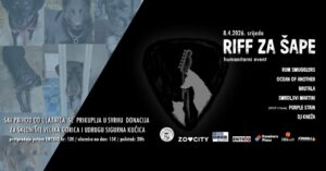 RIFF ZA ŠAPE: Rum Smugglers, Smrdljivi Martini, Brutala, Ocean of Another, Purple Stain-RHCP tribute, VIB, Zagreb, 8.4.2026