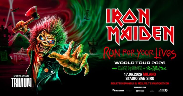 IRON MAIDEN, Stadio San Siro Milano, 17.6.2026