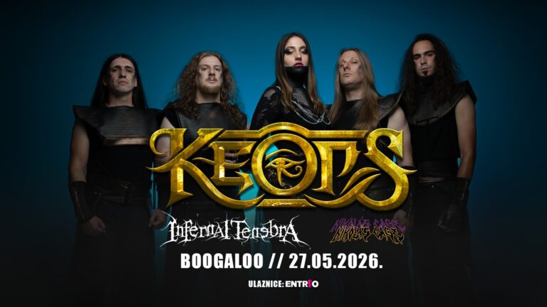 KEOPS, Infernal Tenebra, Nikola’s Cage, Boogaloo, Zagreb, 27.5.2026