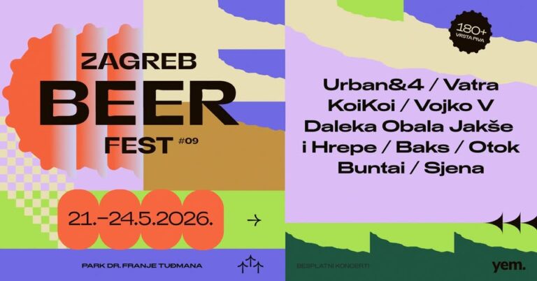 ZAGREB BEER FEST, Trg dr. F. Tuđmana, Zagreb, 21.-24.5.2026