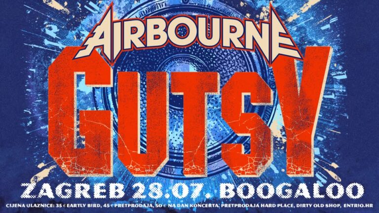 AIRBOURNE, Boogaloo Zagreb, 28.7.2026 AIRBOURNE, Boogaloo Zagreb, 28.7.2026