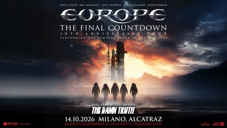 EUROPE, Alcatraz, Milano, 14.10.2026 – Sold out! EUROPE, Alcatraz, Milano, 14.10.2026 – Sold out!